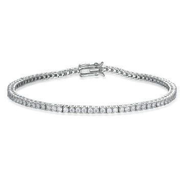 Silver moissanite bracelets