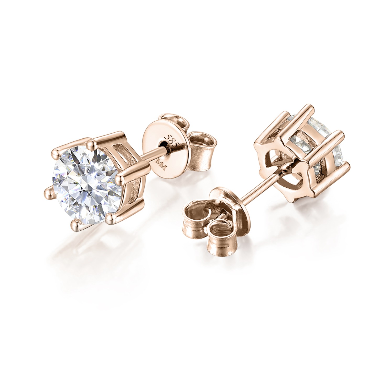 Sirius - Classic Six-Prong Moissanite Stud Earrings Sirius - Classic Six-Prong Moissanite Stud Earrings