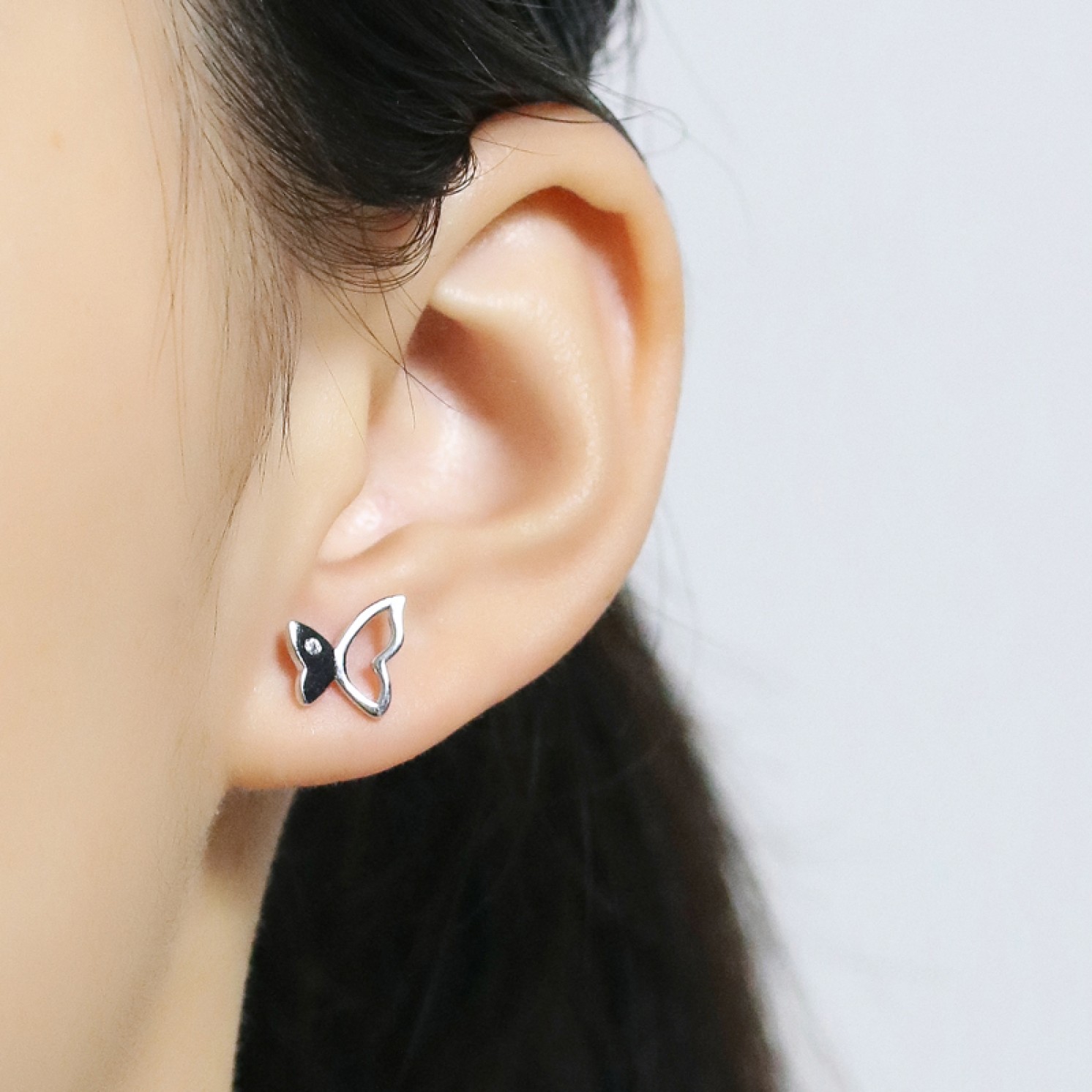 Butterfly Beauty - Moissanite Stud Earrings