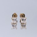 Orion – Princess Moissanite Stud Earrings