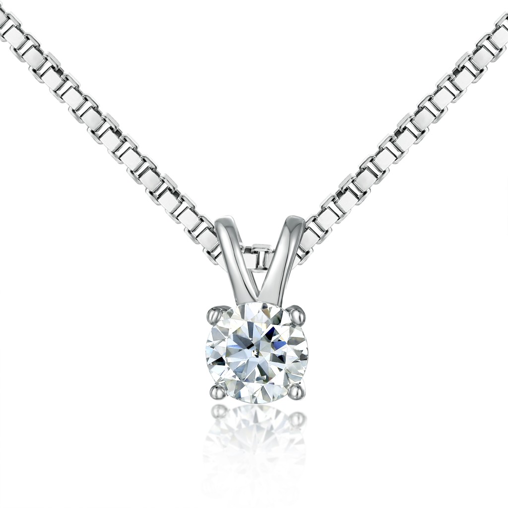 Terra - Solitaire Moissanite Pendant