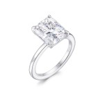 Radiana - Radiant Cut Solitaire Moissanite Ring