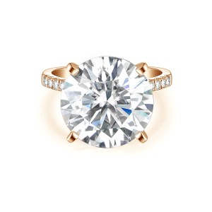 Finesse - Moissanite Engagement Ring with Side Stones