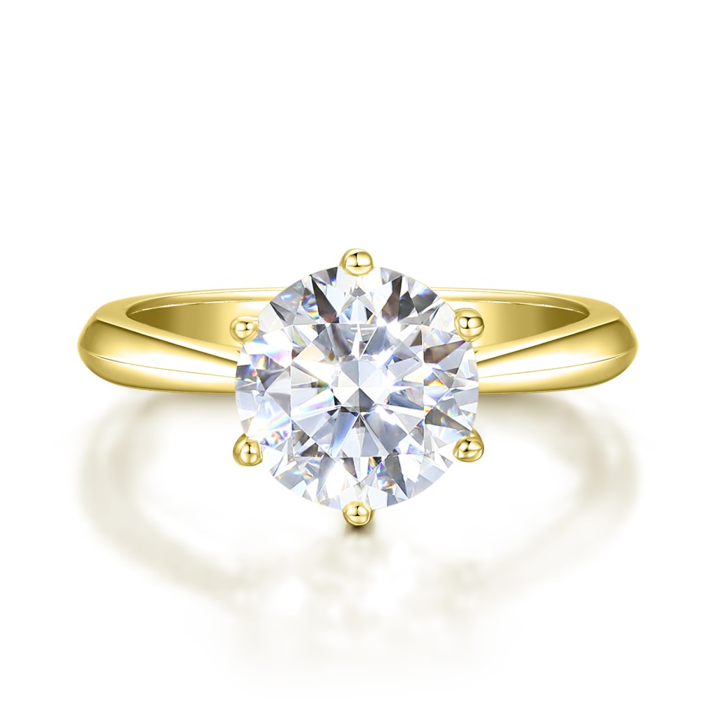 Ella - Solitaire Moissanite Engagement Ring