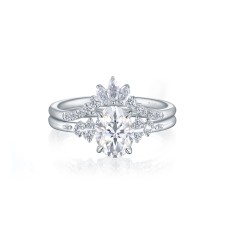 Silver moissanite wedding rings Silver moissanite wedding rings
