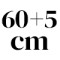 60 + 5 cm 