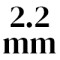 2.2 mm 