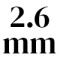 2.6 mm 