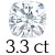 3.3 carat (9 mm)