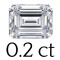 0.2 carat (2.5*4 mm) 