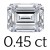 0.45 carat (3.5*6 mm)