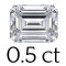 0.5 carat (4*5 mm) 