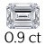 0.9 carat (4.5*7 mm)