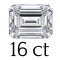 16 carat (13*15 mm) 