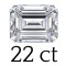 22 carat (14*18 mm) 