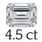 4.5 carat (8*12 mm) 