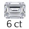 6 carat (9*13 mm) 