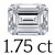 1.75 carat (6*8 mm)