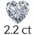 2.2 carat (8.5 mm)