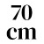 70 cm
