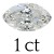 1 carat (5*10 mm)