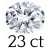 23 carat (14*19 mm)