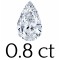 0.8 carat (5*7 mm) 