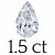 1.5 carat (6*9 mm)