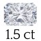 1.5 carat (5*8 mm) 