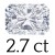2.7 carat (7*9 mm)