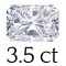 3.5 carat (7.5*10 mm) 