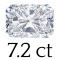 7.2 carat (10*12 mm) 