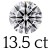 13.5 carat (16 mm)