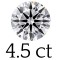 4.5 carat (10.5 mm)  + €225 