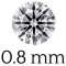 0.8 mm  + €1 