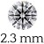 0.05 carat (2.3 mm)