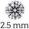 0.065 carat (2.5 mm)  + €6 