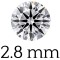 0.085 carat (2.8 mm)  + €8 