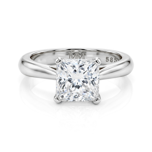 Iris – Princess Solitaire Moissanite Ring