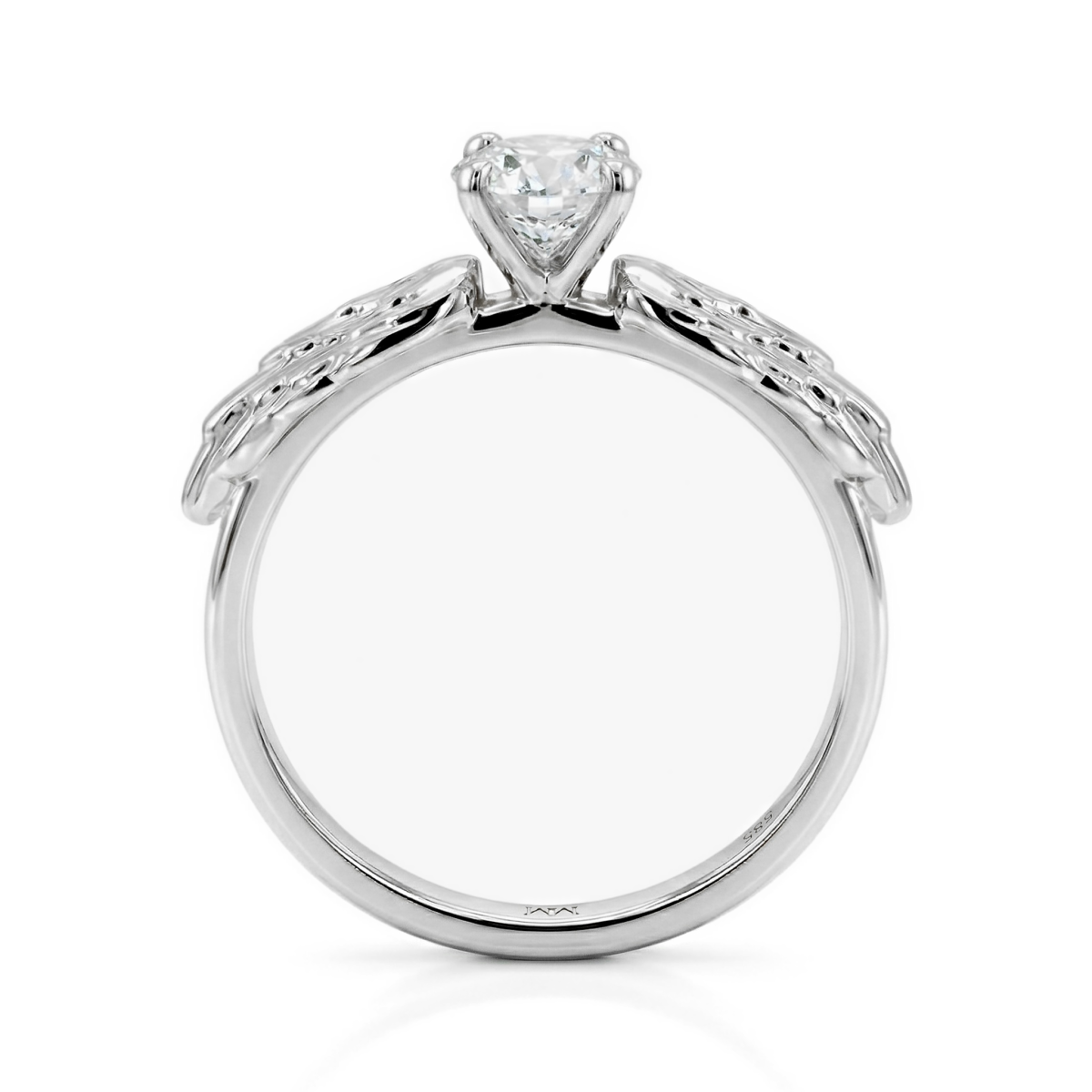 Feathra - Harry Potter Golden Snitch Moissanite Ring with Winged Accents