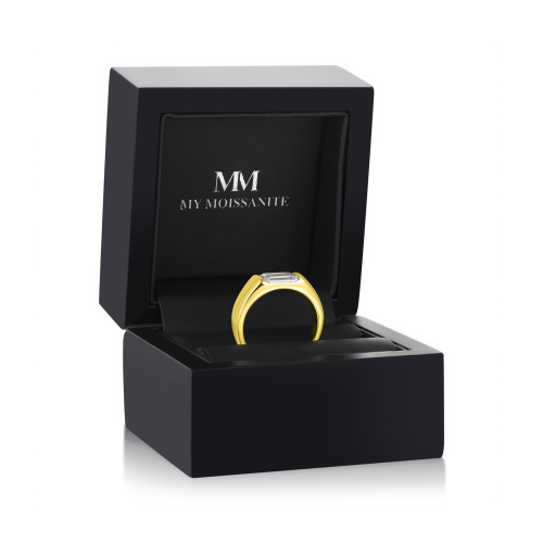 Portraitix - Men’s Portrait Cut Moissanite Ring