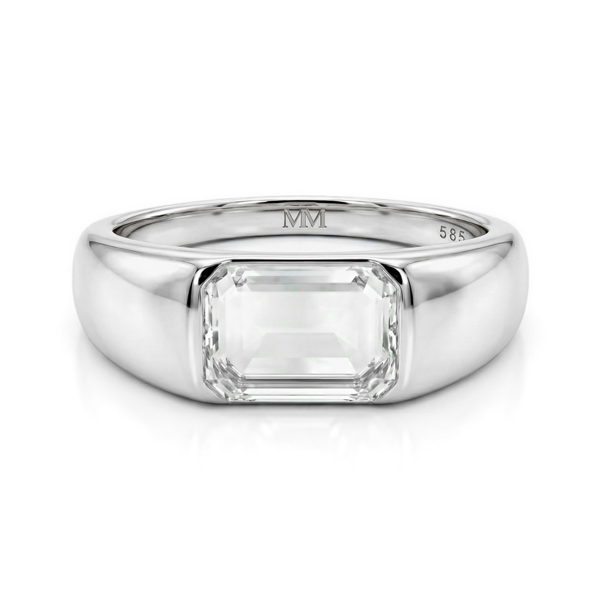 Portraitix - Men’s Portrait Moissanite Ring