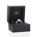 Rectanglo - Emerald Cut Moissanite Ring with Baguette Accents