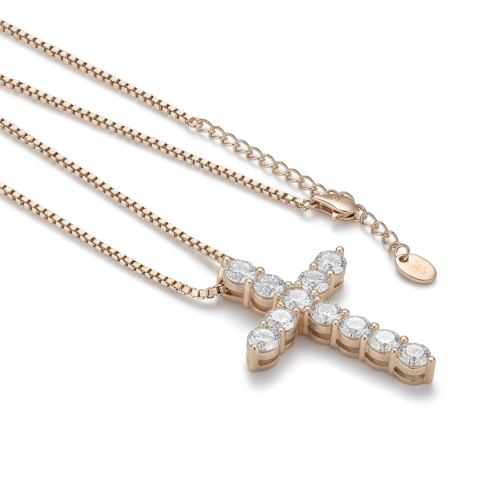 Divinity - Moissanite Cross Pendant
