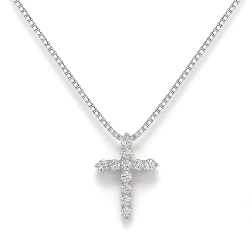 Divinity - Moissanite Cross Pendant