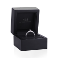 Elegante - Marquise Moissanite Ring with Vintage-Inspired Minimalist Side Stones