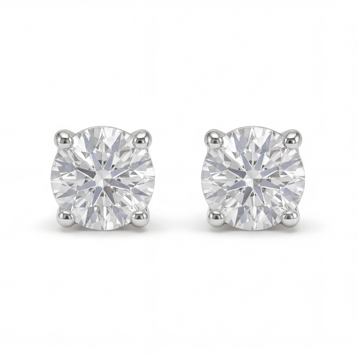 Helix - Secure Screw Back Moissanite Stud Earrings