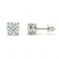 Helix - Secure Screw Back Moissanite Stud Earrings