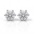 Sirius - Classic Six-Prong Moissanite Stud Earrings