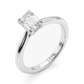 Elysium - Emerald Solitaire Moissanite Ring | My Moissanite